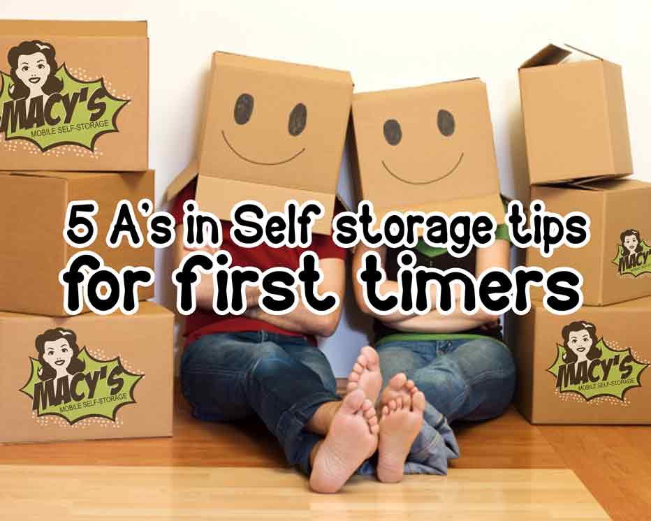5 A’s in Self Storage Tips for First Timers That You Need to Know